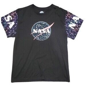 NASA Full Graphic Shirt Mens Large / Endeavour Flight Crew / Black ( Rare!) #167